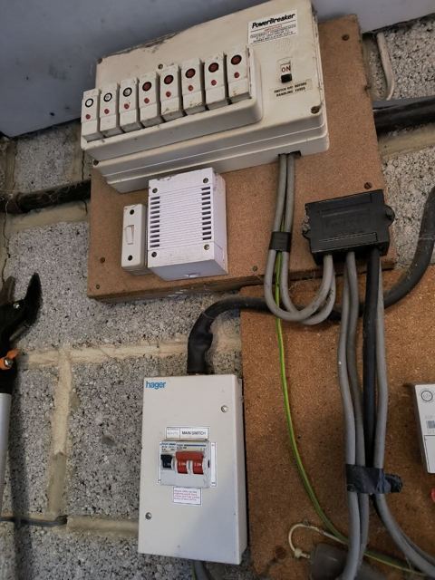 Photo of the customer's existing consumer unit